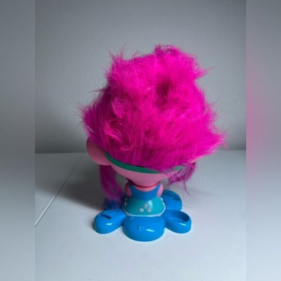 Dreamworks 2016 POPPY TROLL Hair Styling Station Head 12" Tall - Picture 3 of 5